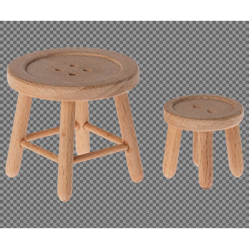 Maïleg Table + chaise bouton Souris Maileg Ikaipaka jeux &