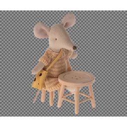 Maïleg Table + chaise bouton Souris Maileg Ikaipaka jeux &