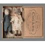 GrandMa & GrandPa Souris in CigarBox Maileg Ikaipaka jeux &
