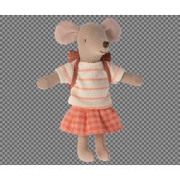 Maïleg Grande sœur Souris corail Tricycle Maileg Ikaipaka jeux