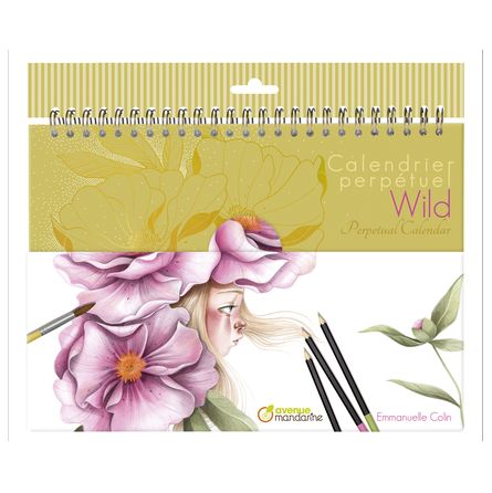 Calendrier perpétuel Wild Coloriage Avenue Mandarine Ikaipaka