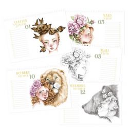 Calendrier perpétuel Wild Coloriage Avenue Mandarine Ikaipaka