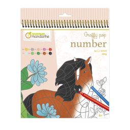 Graffy Pop Chevaux Coloriages aux numéros Avenue Mandarine