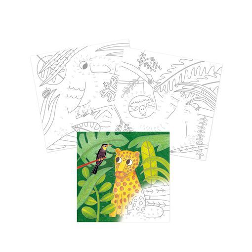 Graffy Points à relier Jungle Coloriage Avenue Mandarine
