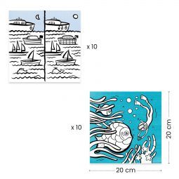 Distributeur de Coloriages Océan Djeco Ikaipaka jeux & jouets