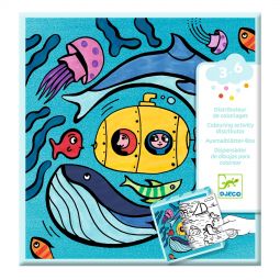 Distributeur de Coloriages Océan Djeco Ikaipaka jeux & jouets