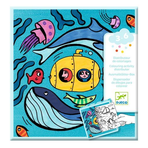 Distributeur de Coloriages Océan Djeco Ikaipaka jeux & jouets