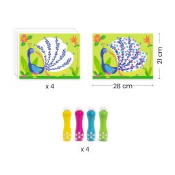 Des points c'est tout! Coloriage Djeco Ikaipaka jeux & jouets