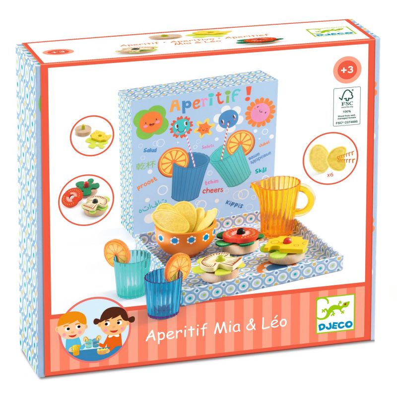 Jeux d'imitation Apéritif Mia & Léo Djeco Ikaipaka jeux &