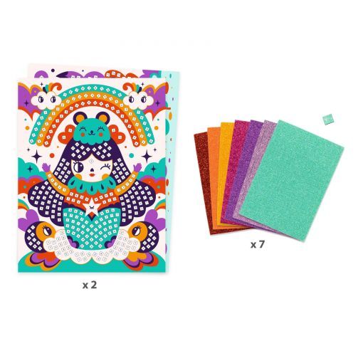 Mosaïque Kokeshis Djeco Ikaipaka jeux & jouets Royan