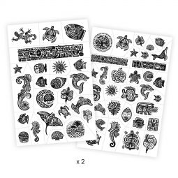 Tatouages Tattoos Djeco Polynésie Djeco Ikaipaka jeux & jouets
