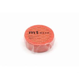 Masking Tape Motif Vague Seigaiha Orange Oz Ikaipaka jeux &