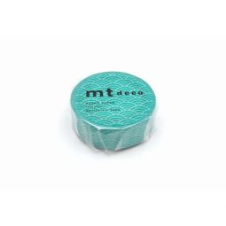 Masking Tape Motif Vague Seigaiha Vert Oz Ikaipaka jeux &