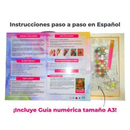 Peinture aux numéros Frida Kahlo II Pintar Numeros Ikaipaka