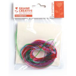 Scoubidous 12 fils pailletés Graine Créative Ikaipaka jeux &