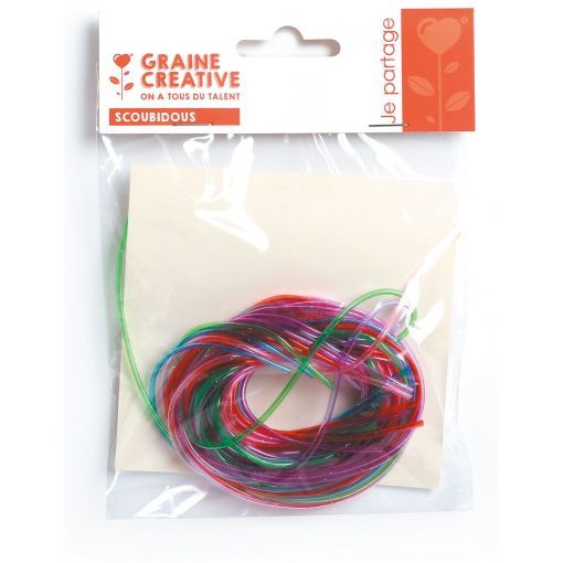 Scoubidous 12 fils pailletés Graine Créative Ikaipaka jeux &
