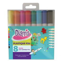 Feutres pour Plastique Fou Diam's pochette de 8 Oz Ikaipaka
