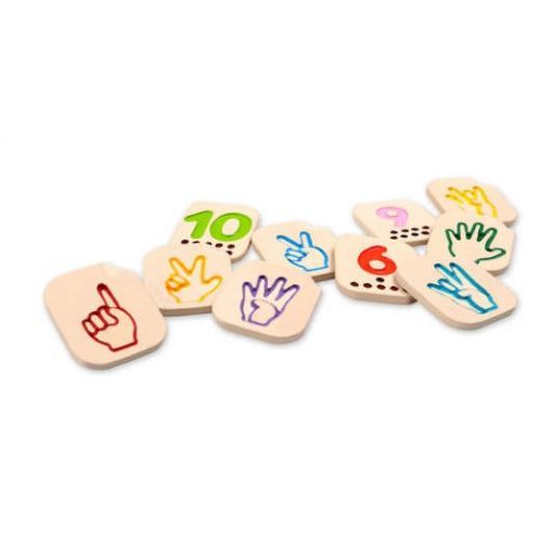 Apprendre les chiffres en signe PlanToys Ikaipaka jeux & jouets