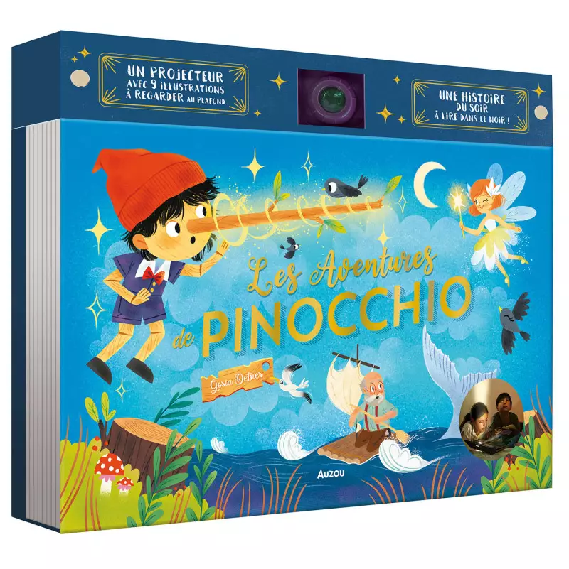 Livre projecteur Les aventures de Pinocchio AUZOU Ikaipaka jeux