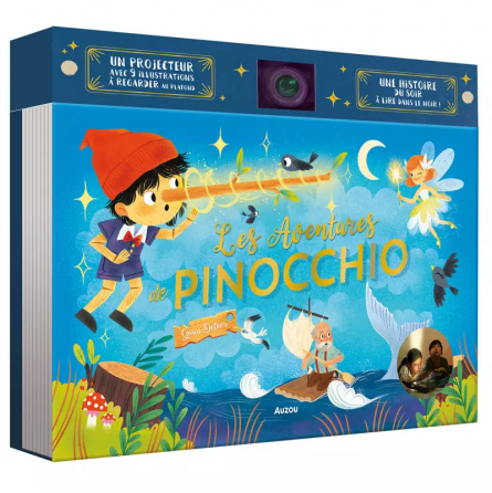 Livre projecteur Les aventures de Pinocchio AUZOU Ikaipaka jeux