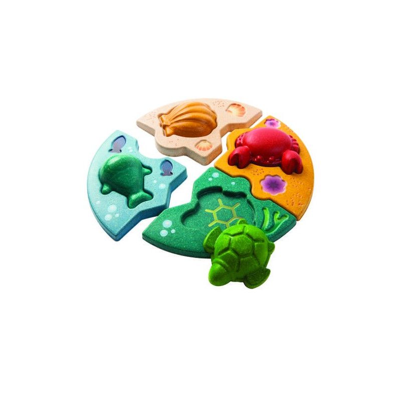 Puzzle La vie marine - Plan Toys - IkaIpaka Royan
