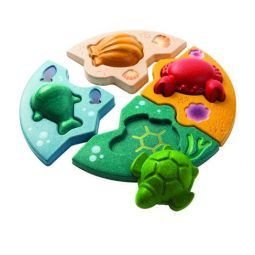 Puzzle La vie marine - Plan Toys PlanToys Ikaipaka jeux &