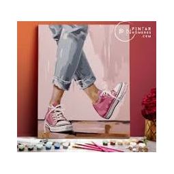 Peinture aux numéros Converse Roses  Ikaipaka jeux & jouets