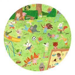 Puzzle 35p Observation Le Square des petits amis Djeco Ikaipaka