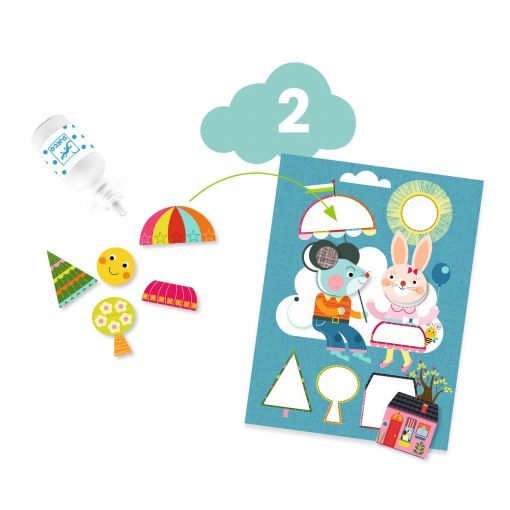Le chat et des amis multiactivités Djeco Ikaipaka jeux & jouets