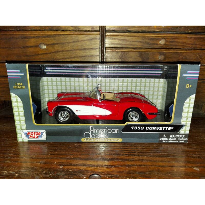 Voiture Miniature Corvette 1959 1/24  Ikaipaka jeux & jouets