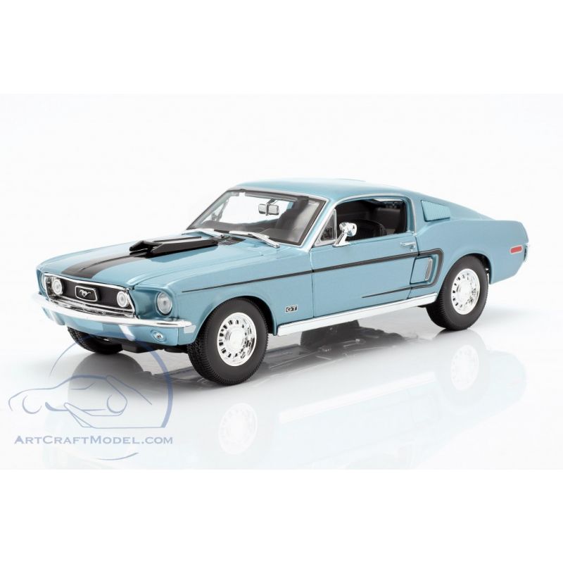 Voiture Miniature Ford Mustang 1968 1/18  Ikaipaka jeux &