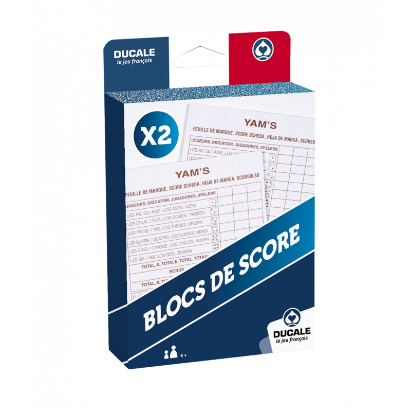 Yams feuille de score ducale Cartamundi Ikaipaka jeux & jouets