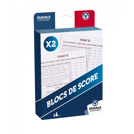 Yams feuille de score ducale Cartamundi Ikaipaka jeux & jouets