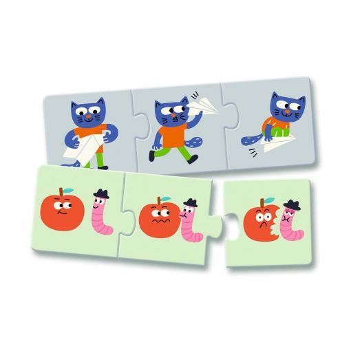 Puzzle Trio Drôles d'Histoires Djeco Ikaipaka jeux & jouets