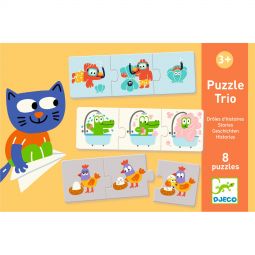 Puzzle Trio Drôles d'Histoires Djeco Ikaipaka jeux & jouets