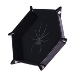 Piste de dés - Araignée Noire - 19 x 19 cm  Ikaipaka jeux &