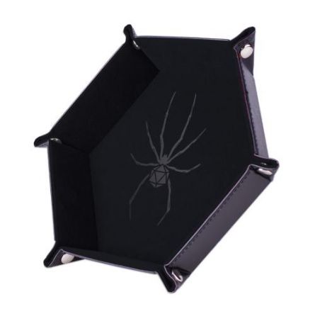 Piste de dés - Araignée Noire - 19 x 19 cm  Ikaipaka jeux &