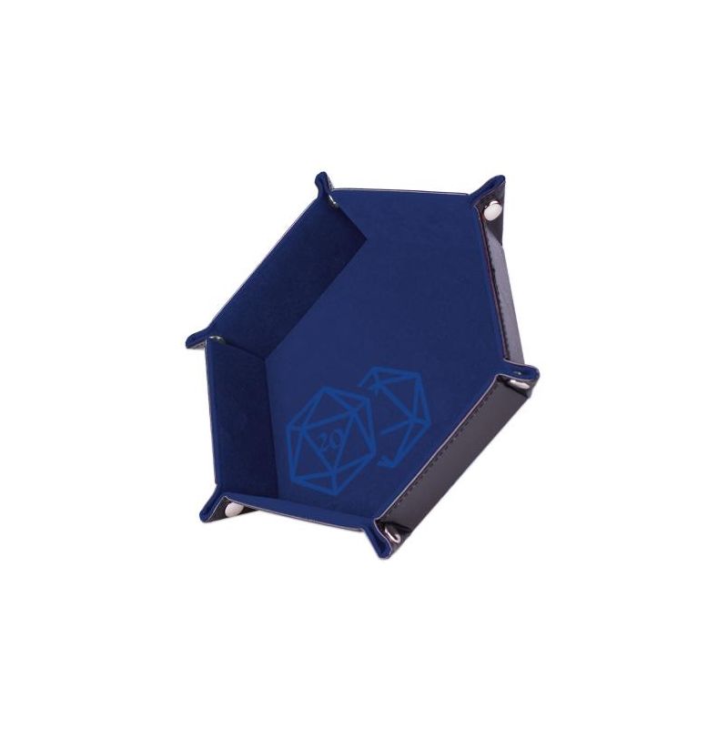 Piste de dés - D20 Bleu foncé - 19 x 19 cm  Ikaipaka jeux &