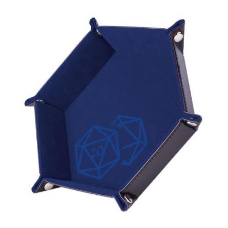 Piste de dés - D20 Bleu foncé - 19 x 19 cm  Ikaipaka jeux &