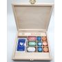 Belote: Coffret en Bois de 90 jetons Chavet Jeux Chavet