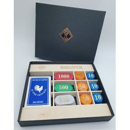 Belote : Coffret Carton de 90 jetons Chavet Jeux Chavet