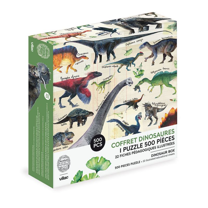 Puzzle 500p Dinosaures Muséum national d'Histoire naturelle
