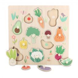 Encastrement bouton bois Légumes du jardin Sarah Betz VILAC