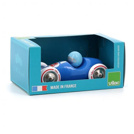 Voiture de course Bleue Vilac VILAC Ikaipaka jeux & jouets Royan