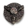 Dé Spinner 7 dés en 1 Tête de Dragon acier et rouge Répliquant