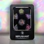 set de 7 dés Stardust Iridescent paillettes mouvantes