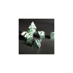 Set de 7 dés Lines vert Fluo Répliquant Ikaipaka jeux & jouets