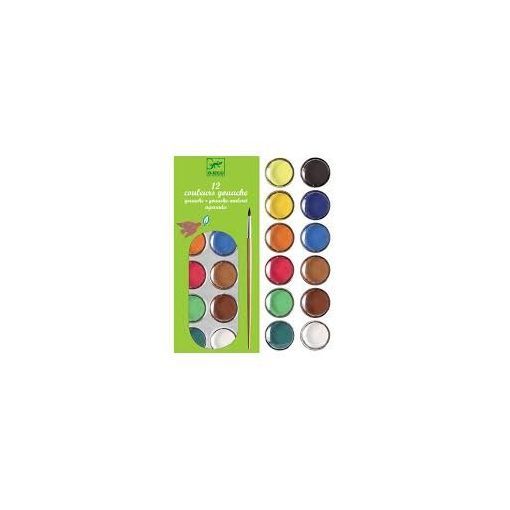 12 couleurs gouache Djeco Ikaipaka jeux & jouets Royan