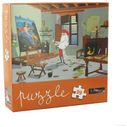 Puzzle 99p Léonard de Vinci  Ikaipaka jeux & jouets Royan