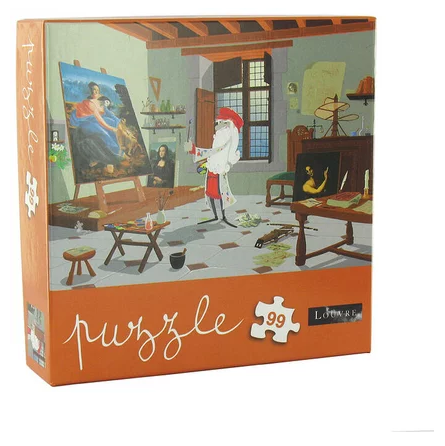 Puzzle 99p Léonard de Vinci  Ikaipaka jeux & jouets Royan